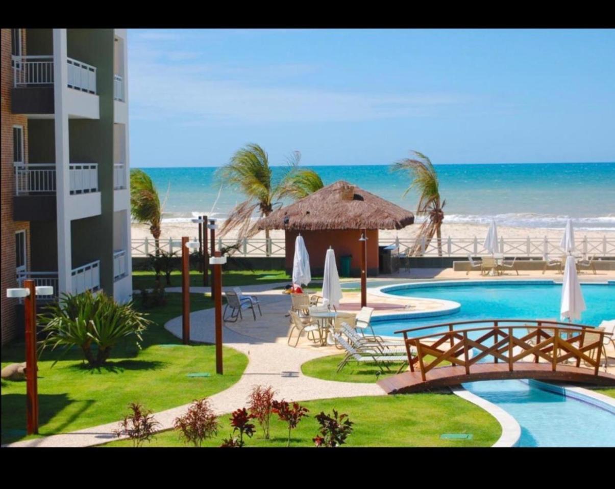 Apartamento Vista Total Do Mar Uma Cobertura A 400M Do Beach Park No Porto Das Dunas Aquiraz Condominio Terramaris Piscina Ampla Parque Infantil Sauna Estacionamento Privado Exterior photo