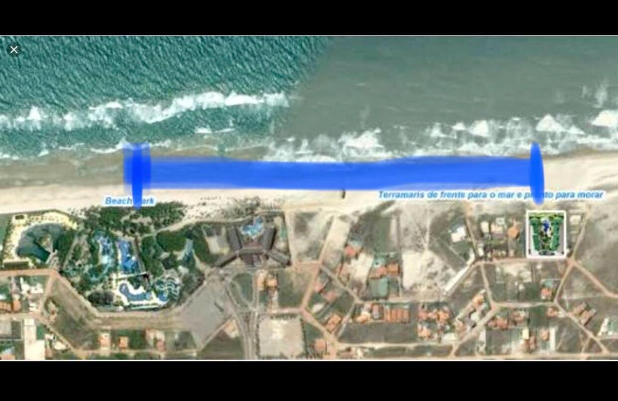 Apartamento Vista Total Do Mar Uma Cobertura A 400M Do Beach Park No Porto Das Dunas Aquiraz Condominio Terramaris Piscina Ampla Parque Infantil Sauna Estacionamento Privado Exterior photo
