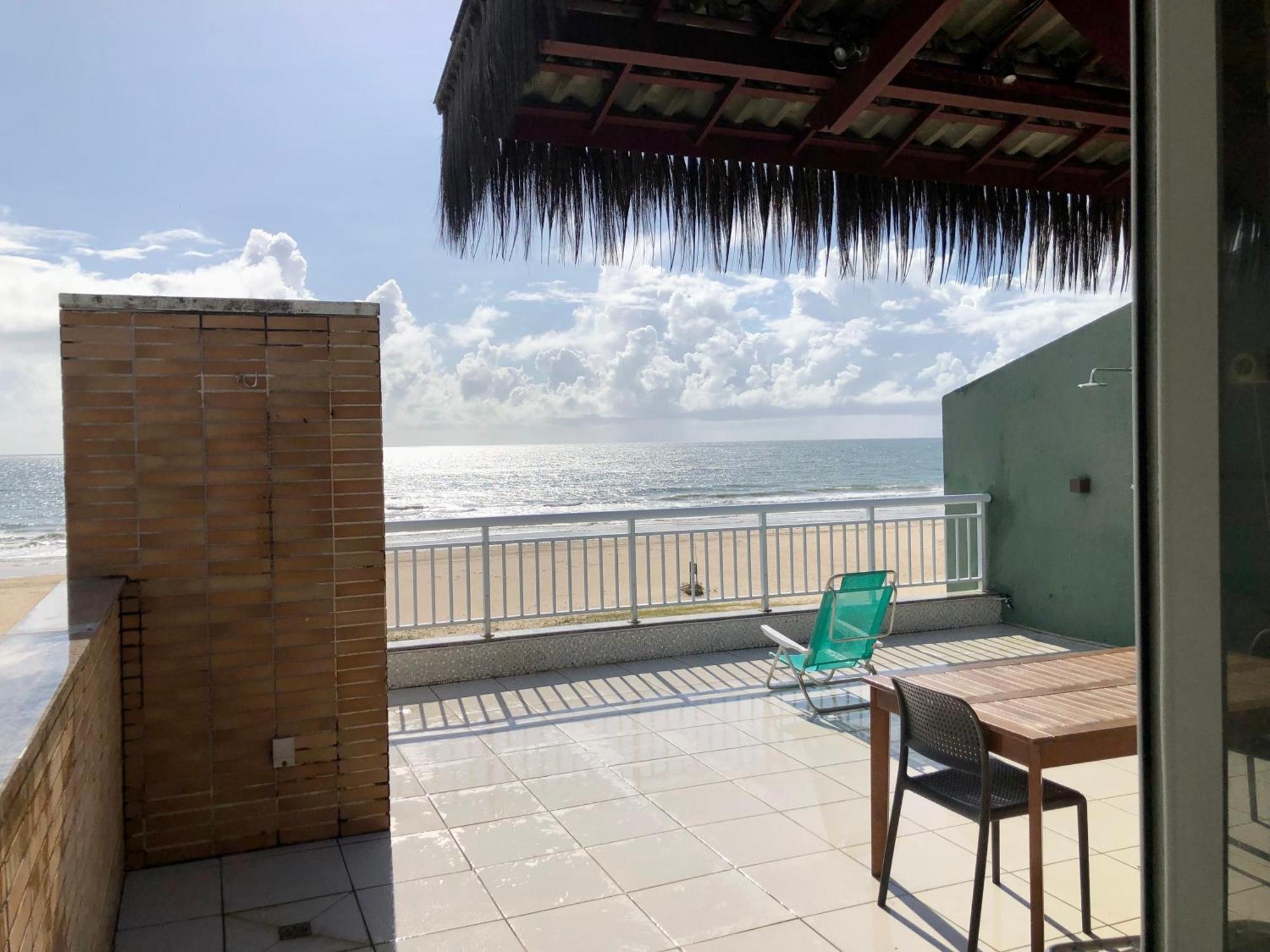 Apartamento Vista Total Do Mar Uma Cobertura A 400M Do Beach Park No Porto Das Dunas Aquiraz Condominio Terramaris Piscina Ampla Parque Infantil Sauna Estacionamento Privado Exterior photo